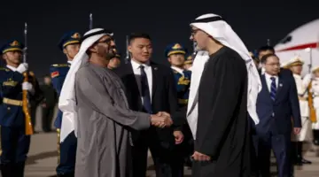 ولي عهد أبوظبي يصل إلى بكين في زيارة رسمية لجمهورية الصين الشعبية