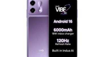 HMD تكشف رسميًا عن هاتف Vibe 2 5G ببطارية ضخمة وشاشة 6.75 بوصة – 25H