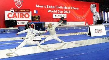الحماس يسيطر على اللاعبين فى انطلاق كأس العالم لسلاح السيف بالقاهرة