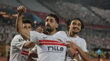 الزمالك يتقدم على اتحاد العاصمة بهدف الدباغ فى الشوط الأول بنهائي الكونفدرالية.. صور