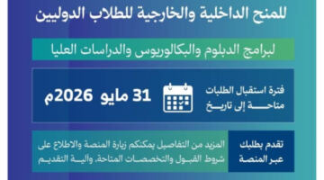 جامعة جازان تتيح القبول للمنح الداخلية والخارجية للطلاب الدوليين