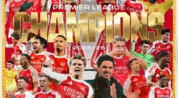 رئيس وزراء بريطانيا يحتفل بتتويج أرسنال بالدوري الإنجليزي
                                                
                                                
                                                    20/05/2026 10:19 ص
                                                
                                                
                                                    حرص رئيس الوزراء البريطاني كير ستارمر على تهنئة نادي أرسنال عقب تتويجه رسميًا بلقب الدوري الإنجليزي الممتاز