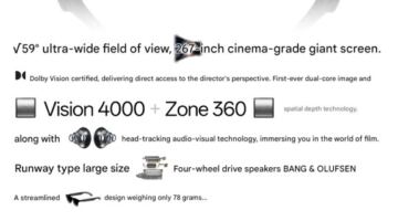 شركة RayNeo تلمح لنظارات ذكية جديدة بتقنية الواقع المعزز وشهادة Dolby Vision – 25H