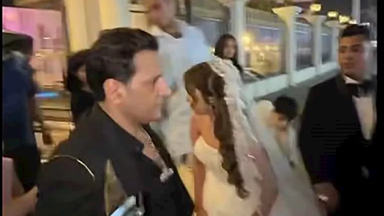 كروان مشاكل يحتفل بزفافه على حفيدة شعبان عبدالرحيم