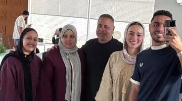 كريم الدبيس يحتفل بعيد الأضحى مع العائلة قبل العودة للأهلى.. صورة