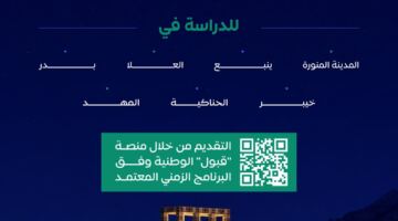 لطلبة الثانوية.. جامعة طيبة تتيح التقديم على 118 برنامجًا أكاديميًا عبر منصة “قبول” الوطنية