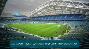 مباراة فاركو والبنك الأهلي موعد المباراة في الدوري – مقالات نيوز