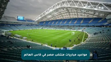 مواعيد مباريات منتخب مصر في كأس العالم