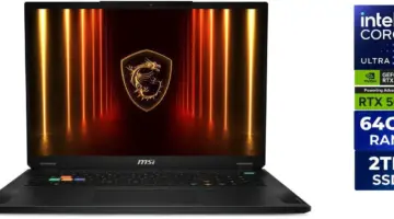 يصل الكمبيوتر المحمول MSI RTX 5080 و9 275HX المخصص للألعاب المزود بشاشة 4K وذاكرة DDR5 بسعة 64 جيجابايت إلى أفضل سعر خلال 30 يومًا في Newegg