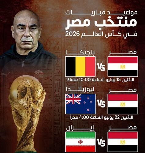 موعد مباراة مصر ونيوزيلندا في كأس العالم 2026 – مقالات نيوز