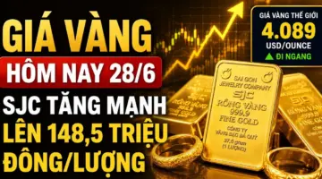 أسعار الذهب اليوم، 28 يونيو: ارتفعت أسعار الذهب في SJC وBTMC وDOJI وPNJ، بينما ظلت أسعار الذهب العالمية دون تغيير.