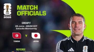 إستفان كوفاكس يدير مواجهة تونس واليابان في كأس العالم 2026
                                                
                                                
                                                    17/06/2026 11:03 م
                                                
                                                
                                                    أعلن الاتحاد الدولي لكرة القدم "فيفا" تعيين الحكم الروماني إستفان كوفاكس لإدارة مباراة منتخب تونس أمام نظيره الياباني، المقرر إقامتها ضمن منافسات الجولة الثانية من دور المجموعات لبطولة كأس العالم 2026