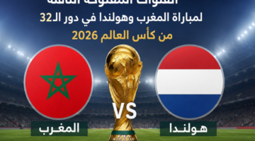 القنوات المفتوحة الناقلة لمباراة المغرب وهولندا في دور الـ32 من كأس العالم 2026