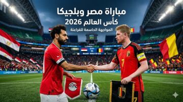 القنوات الناقلة لمباراة مصر وبلجيكا اليوم مجانًا في كأس العالم 2026