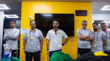 المنتخب السعودي يرفع جاهزيته لمواجهة إسبانيا في المونديال بحضور وزير الرياضة