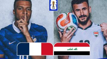 توقيت لعبة العراق وفرنسا والقنوات الناقلة في كأس العالم 2026