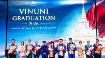 حفل تخرج جامعة VinUni 2026: رسم تخطيطي لنموذج الجامعة في المستقبل.