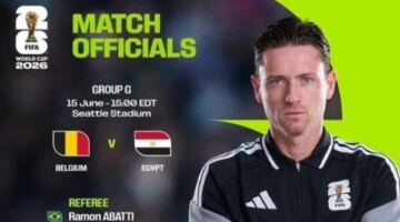 طاقم برازيلي لإدارة مباراة مصر وبلجيكا في كأس العالم 2026
                                                
                                                
                                                    12/06/2026 04:49 م
                                                
                                                
                                                    أعلنت لجنة الحكام التابعة لـ الاتحاد الدولي لكرة القدم "فيفا" الطاقم التحكيمي المكلف بإدارة مباراة منتخب مصر