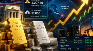 عادت أسعار الذهب العالمية إلى مستوى 4000 دولار صباح يوم 26 يونيو.