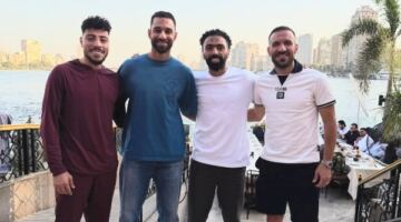 على النيل.. حسين الشحات رفقة لاعبي الأهلي السابقين: ولاد رزق
                                                
                                                
                                                    09/06/2026 10:11 م
                                                
                                                
                                                    نشر نجم الاهلي حسين الشحات، صورة تجمعة بلاعبي الأهلي السابقين، خلال تواجدهم في أحد المطاعم المطلة على نهر النيل بالقاهرة عبر حسابه الشخصي بموقع التواصل الاجتماعي إنستجرام.