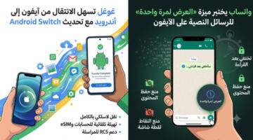 غوغل تسهل الانتقال من آيفون إلى أندرويد وواتساب يختبر ميزة view-once للرسائل النصية على الآيفون – النشرة الرقمية