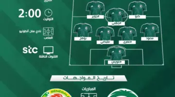 موعد مباراة السعودية والسنغال الودية والقنوات الناقلة .. مفاجآة التشكيل