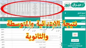 نتائج نور برقم الهوية وحساب ولي الأمر الفصل الثاني بالخطوات والتفاصيل