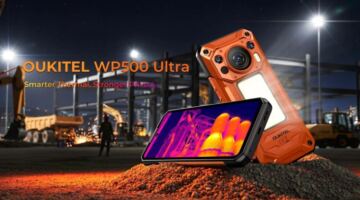 هاتف Oukitel WP500 Ultra متين يتميز بكاميرا حرارية ومفتاح إيقاف للميكروفون والكاميرات – 25H